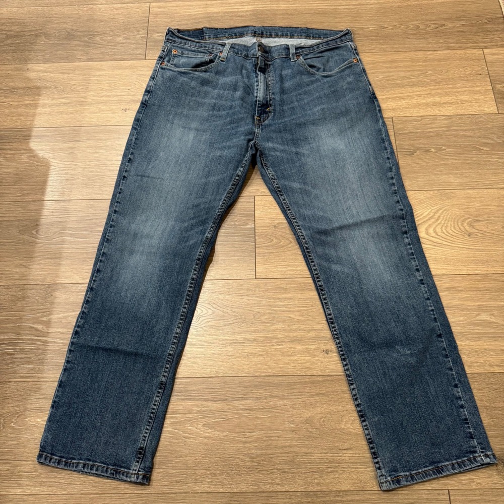 Levis 559 Relaxed Straight Jeans Mens 38x30 Medium Wash Blue Denim Comfortable